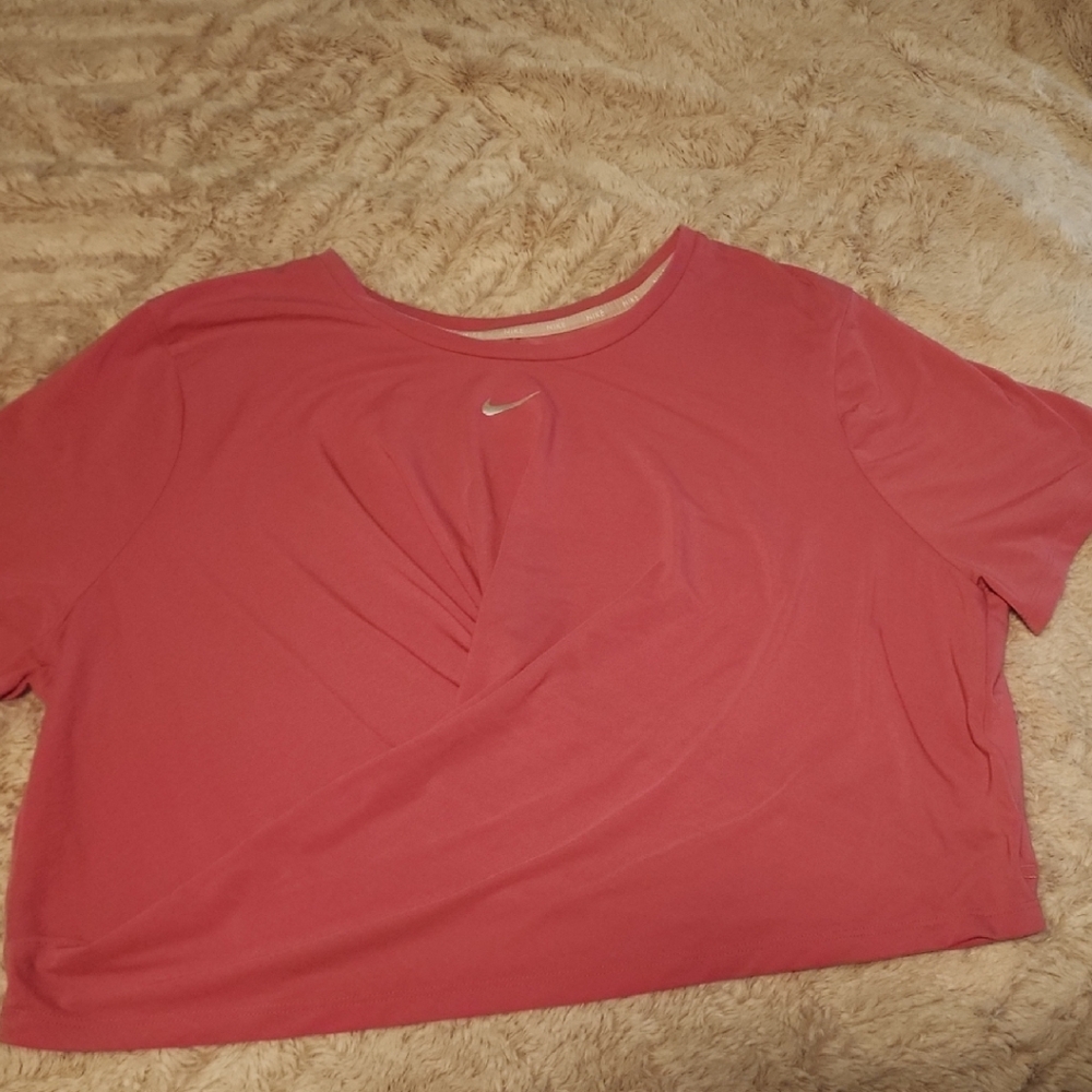Nike Women's Short Sleeve Pink Tee